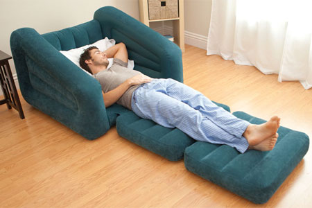 Inflatable Chair Turns Into A Bed 29