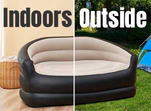 Blow-Up Sofa for Indoor and Outdoor Use