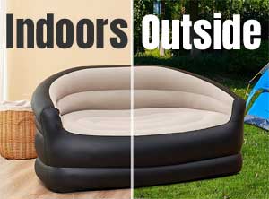 Blow-Up Sofa for Indoor and Outdoor Use