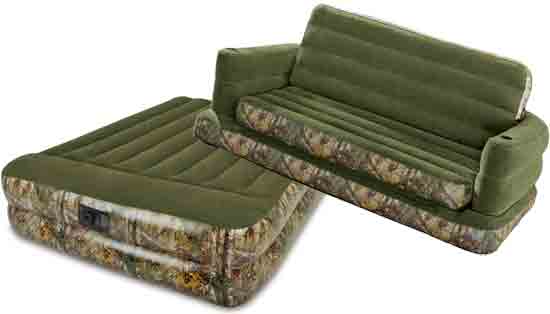 Matching Realtree Camo Sofa Bed and Mattress, Inflatable