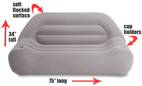 intex inflatable camping sofa